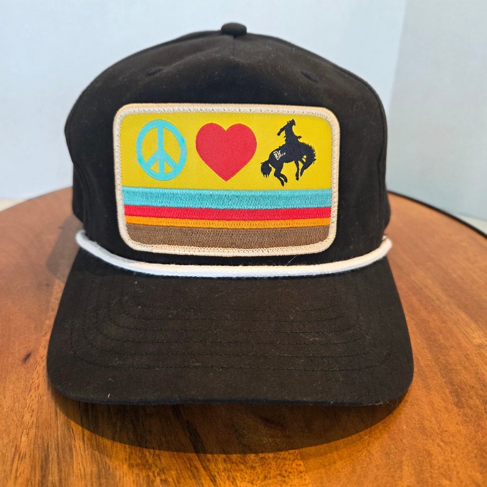 Red Dirt Hat Company Baseball Cap Rope Peace Love Horse OSFM‎